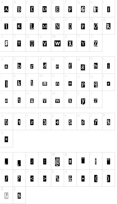 Pauls Ransom Note Font Font Details