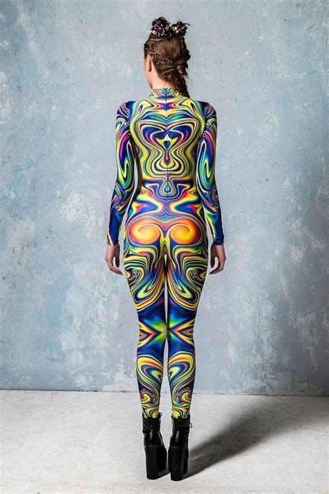 Festival Bodysuit Psychedelic Bodysuit Rave Outfit Woman Etsy