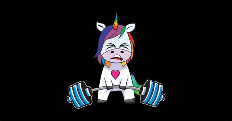 Funny Unicorn Weightlifting Workout Gym Unicorn Bodybuilding Gym