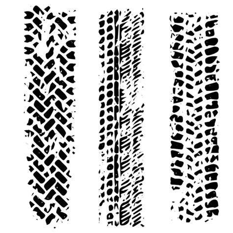 Tire Tracks Stock Vector Longquattro