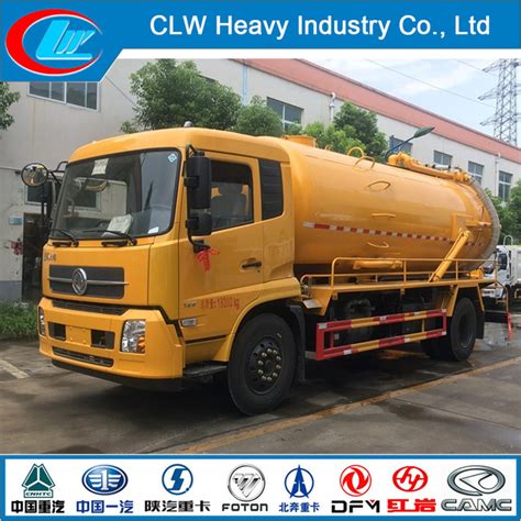 10 Cbm Cleaning Truck Vacuum Suction Washing Truck Fecal Suction Truck