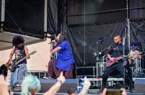 Nu Metal Band Bloodywood Performing At Brutal Assault 2022 Festival In