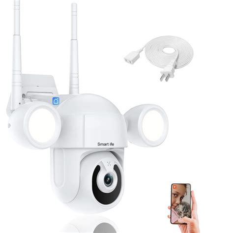Tuya Smart Life Security Camera With Courtyard Floodlight 1080p Hd ...