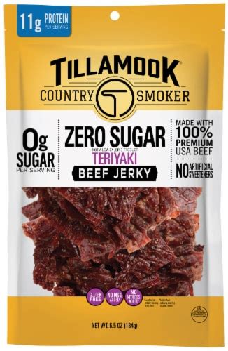 Tillamook® Country Smoker Zero Sugar Teriyaki Beef Jerky 65 Oz Kroger