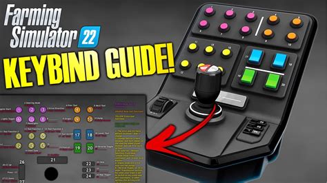 NEW Logitech Side Panel Keybinds For FS22 Farming Simulator 22 Guide