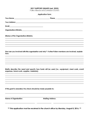 Fillable Online Pullen Missions And Outreach Council Fax Email Print