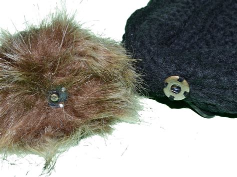 Winter Beanie W Raccoon Fur Pom Pom Extra Warm Lined Interior Long