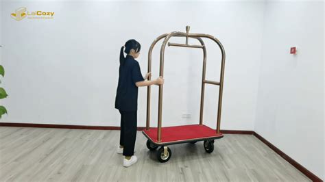 Concierge Birdcage Trolley Luggage Cart Youtube