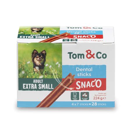 Tom Co Sticks Dentaires Extra Small X Au Poulet Et Boeuf Pour Chien