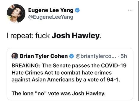 Fuck Josh Hawley R AsianPeopleTwitter