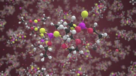 Molécula De Dioxatión Hecha Con Bolas Modelo Molecular Conceptual