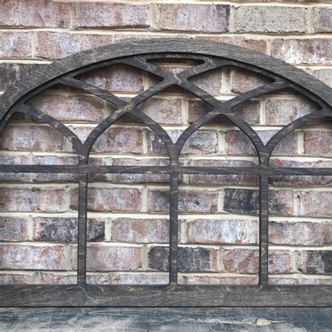 Arched Heirloom Farmhouse Frame Faux Window Arched Stained Etsy