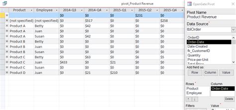 Opengate Pivot For Ms Access Opengate Software
