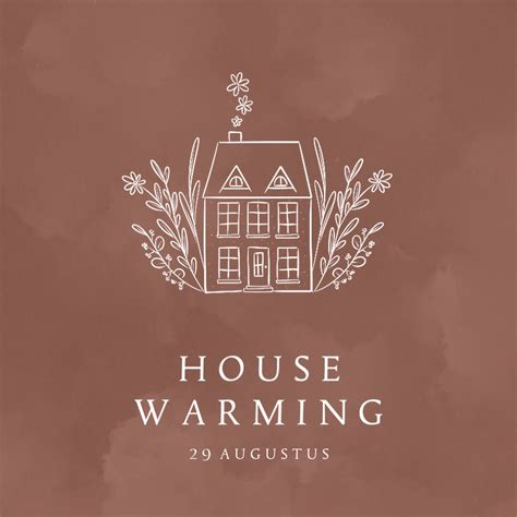 Uitnodiging Housewarming Gouden Huisje Met Kaartje Go