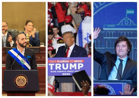 Donald Trump Nayib Bukele Y Javier Milei Serán Los Principales