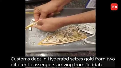 Hyderabad Customs Department Seizes Gold From Two Different Passengers