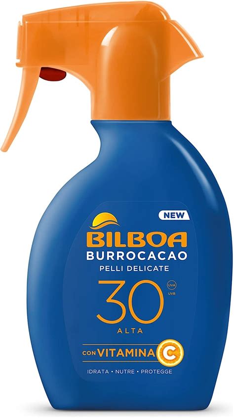 Bilboa Burrocacao Spray Solare Trigger SPF 30 Protezione Solare Alta