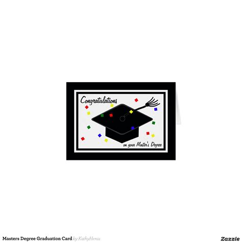 Masters Degree Graduation Card | Zazzle