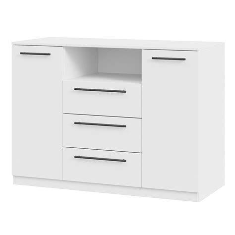 Комод комбинированный Агата Lime-Pro Белого цвета 1200*509*872