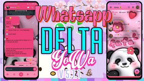 WHATSAPP DELTA YOWA NUEVA ACTUALIZACIÓN VERSIÓN 5 1 1 YouTube