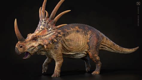 Artstation Styracosaurus Model And Textures Damien Guimoneau