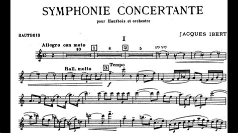 Symphonie Concertante For Oboe Orchestra Ibert Youtube