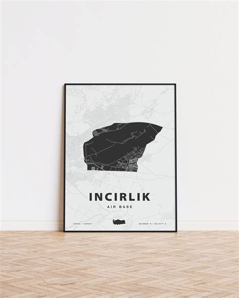 Incirlik Air Base Map Print - Etsy