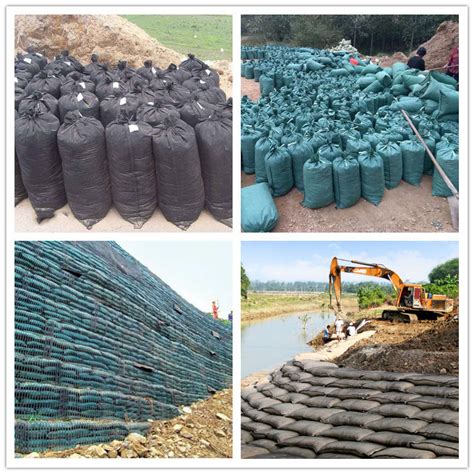 China PP Nonwoven Geotextile Sand Bag For Slope Protection China