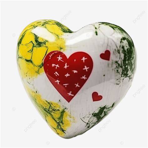 Brazilian Valentines Day Heart Decoration Illustration Realistic Love