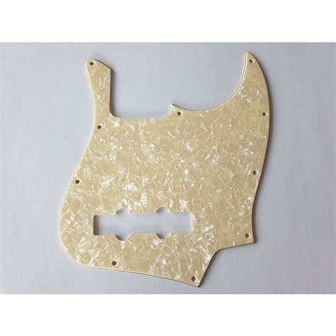 Jazz Bass American Standard Pickguard 4ply Ivory Pearl Fits Fender