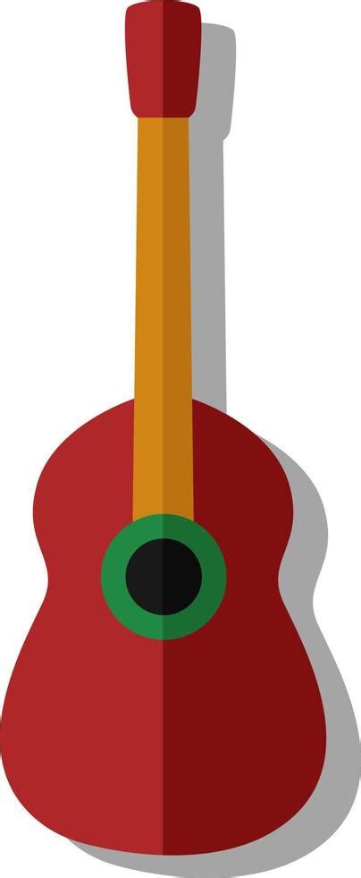 guitarra roja ilustración vector sobre fondo blanco 13904358 Vector