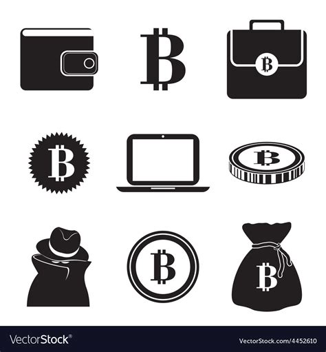 Bitcoin design Royalty Free Vector Image - VectorStock