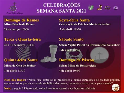 Hor Rios Das Celebra Es Da Semana Santa Par Quia Da Afurada