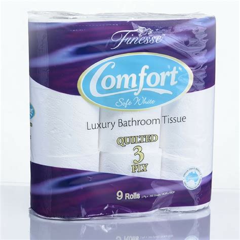 Comfort 9 Pack 72 Rolls Finesse Tissues