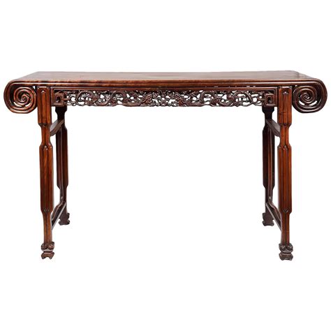 19th Century Chinese Black Lacquer Alter Table At 1stdibs