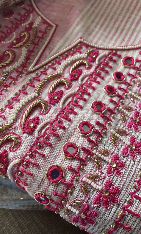 Pin By Mohini Wasdev On Top Hand Work Embroidery Hand Beaded