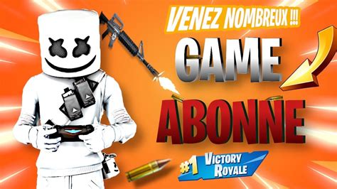 Go Top Sur Fortnite Battle Royale Game Abo Je Joue Avec Vous Live