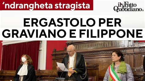 Ndrangheta Stragista Ergastolo Per Graviano E Filippone Confermato In