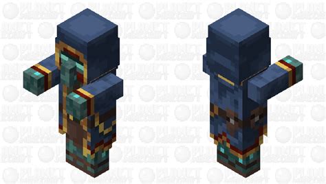 Drowned Wandering Trader Minecraft Mob Skin