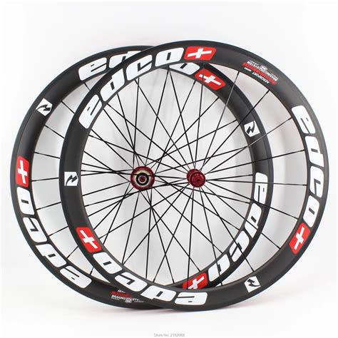 New White Red 700c 50mm Clincher Rims Road Bike Matte 3k Ud 12k Full