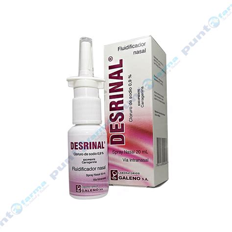 Fluidificador Nasal Desrinal Spray Nasal Ml Punto Farma