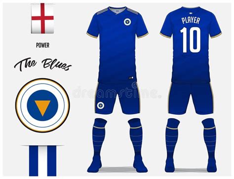 Soccer Jersey Or Football Kit Template For Football Club Blue Football