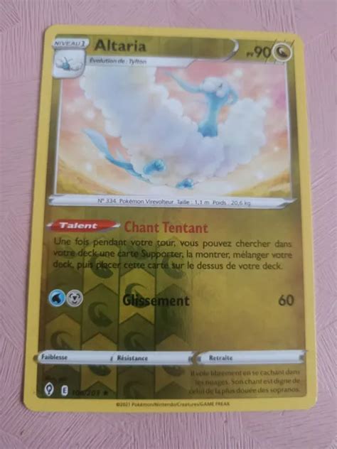 Carte Pokemon Altaria Reverse Rare Ep E Et Bouclier Eb Fr