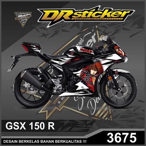 Stiker Striping Motor Variasi Semifull Motor Suzuki Gsx R