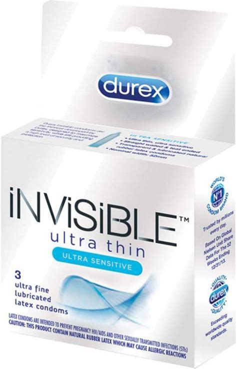 Amazon Durex Invisible Ultra Thin Ultra Sensitive Premium