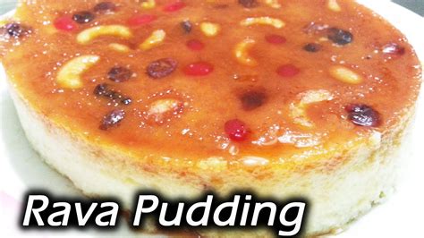 Simple Rava Pudding Homemade Semolina Pudding Youtube