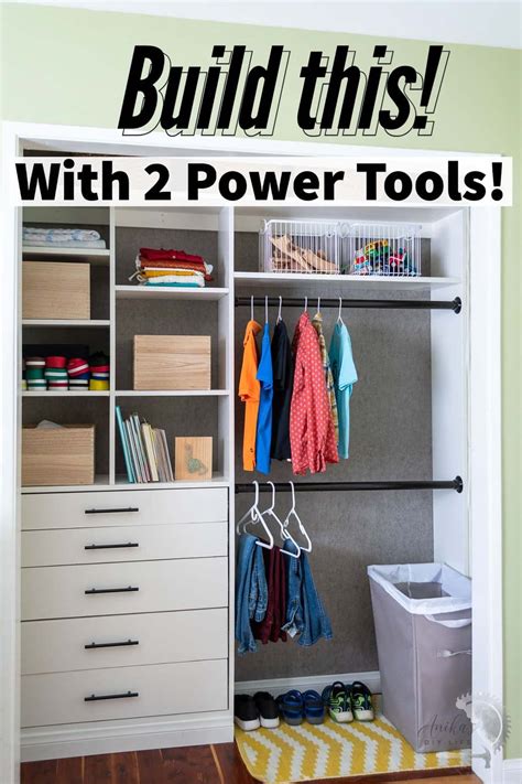 How To Build A DIY Closet Organizer (With Drawers)