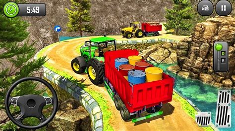 Heavy Tractor Trolley Cargo Simulator D Farming Tractor Driver