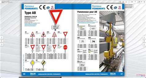 Catalogue interactif Signalisation routière Taliaplast