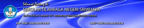 Kumpulan Blog SEKOLAH OLAHRAGA NEGERI SRIWIJAYA